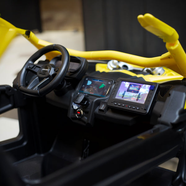 1 Free Shipping 
48V 2 Seater Ride on Touch Screen TV Mp4 UTV Car, Licensed Can-Am Electric Off-Road Car, 4WD Kids Truck w/Remote Control, 2 x 24V Batteries, 4 * 200W Motor, EVA Tires, Spring Suspension, Toys for Kids yellow