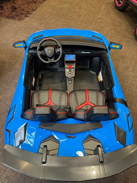FREE SHIPPING π Touch Tv Giant Lamborghini Aventador Mini EV Brushless  200w motor differential 24V 14AH massive battery quite ride Real π & Rims Ride-On Go Cart Largest In The World 200lbs box