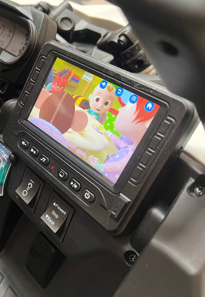 Pick up 1 Free Shipping 48 Volt 2  Seater Ride on Touch Screen TV Mp4 UTV Car, Licensed 48 Volt Can-Am Electric Off-Road Car, 4WD parental Remote Control, 2 x 24V Batteries, 4 * 200W Motor, 23" Large Seat, EVA Tires, Razor Polaris UTV