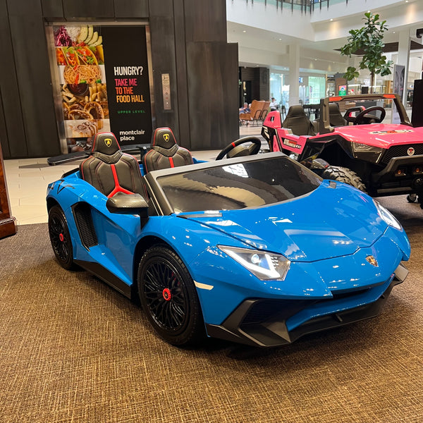 FREE SHIPPING π Touch Tv Giant Lamborghini Aventador Mini EV Brushless  200w motor differential 24V 14AH massive battery quite ride Real π & Rims Ride-On Go Cart Largest In The World 200lbs box