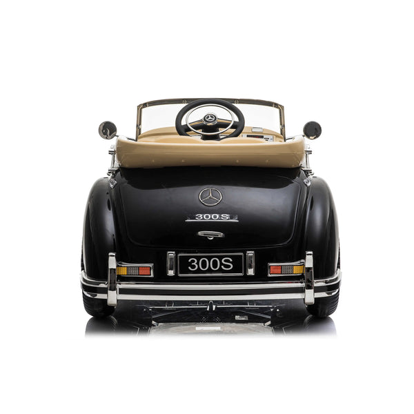 💯 Free Shipping  LICENSED  MERCEDES CLASSIC 300 S UPGRADED 12V 7AH PARENTAL REMOTE, RUBBER TIRES AND LEATHER SEAT AGES 1-4