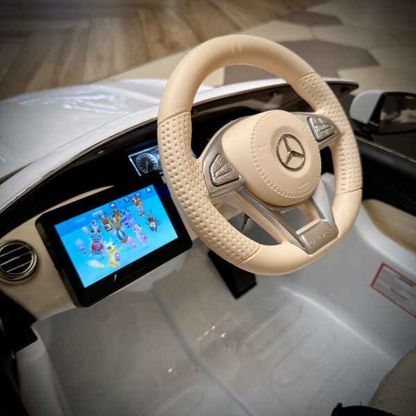 💯 Free Shipping  Touch TV Licensed Maybach Sport Ride on Rubber Tires ages 1-4 Leather Seat 12v 7 AH