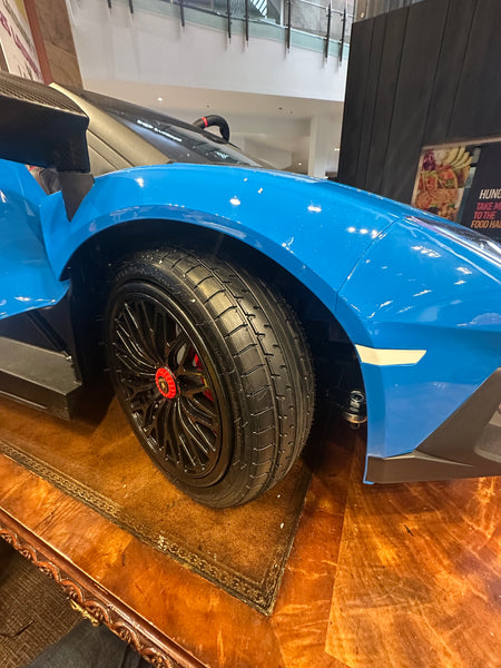 FREE SHIPPING π Touch Tv Giant Lamborghini Aventador Mini EV Brushless  200w motor differential 24V 14AH massive battery quite ride Real π & Rims Ride-On Go Cart Largest In The World 200lbs box