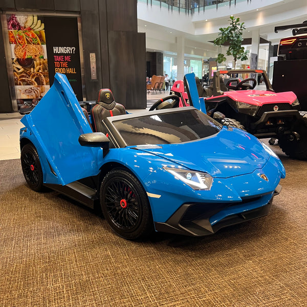 FREE SHIPPING π Touch Tv Giant Lamborghini Aventador Mini EV Brushless  200w motor differential 24V 14AH massive battery quite ride Real π & Rims Ride-On Go Cart Largest In The World 200lbs box