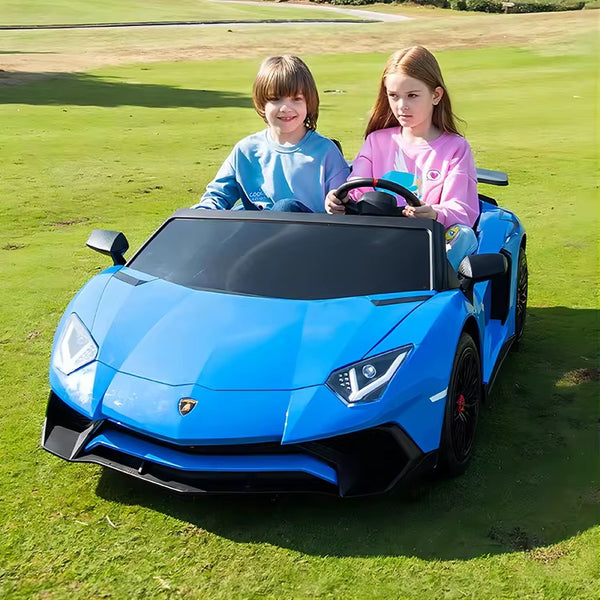 FREE SHIPPING π Touch Tv Giant Lamborghini Aventador Mini EV Brushless  200w motor differential 24V 14AH massive battery quite ride Real π & Rims Ride-On Go Cart Largest In The World 200lbs box