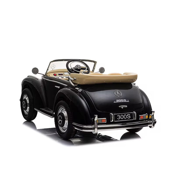 💯 Free Shipping  LICENSED  MERCEDES CLASSIC 300 S UPGRADED 12V 7AH PARENTAL REMOTE, RUBBER TIRES AND LEATHER SEAT AGES 1-4