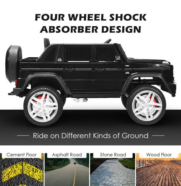 💯 Free Shipping  Licensed Maybach Sport Ride on Rubber Tires ages 1-4 Leather Seat 12v 7 AH Black