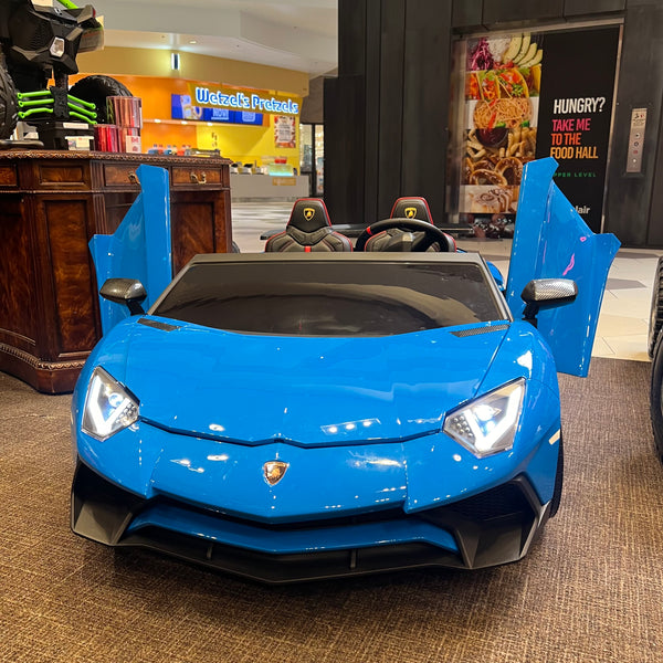 FREE SHIPPING π Touch Tv Giant Lamborghini Aventador Mini EV Brushless  200w motor differential 24V 14AH massive battery quite ride Real π & Rims Ride-On Go Cart Largest In The World 200lbs box