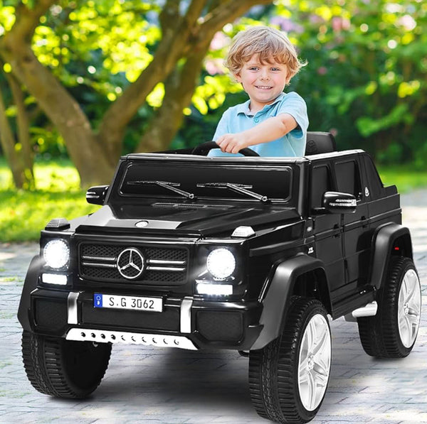 💯 Free Shipping  Licensed Maybach Sport Ride on Rubber Tires ages 1-4 Leather Seat 12v 7 AH Black