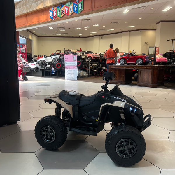💯 Free Shipping 
Touch TV Licensed Can Am Quad Ride on with Remote or Manual Use Rubber Tires Leather Seat 4x4 Ages 2-5 Khaki Tan Store pick up & Save