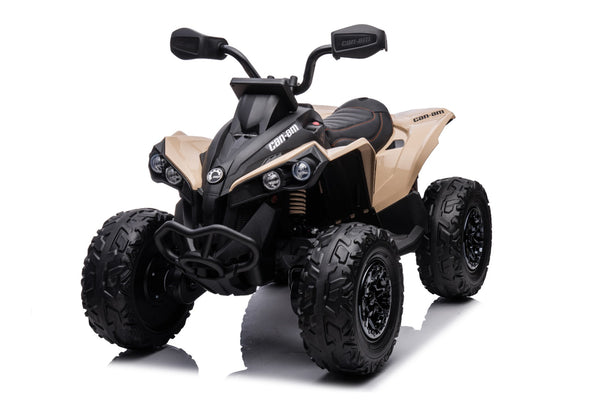 💯 Free Shipping 
Touch TV Licensed Can Am Quad Ride on with Remote or Manual Use Rubber Tires Leather Seat 4x4 Ages 2-5 Khaki Tan Store pick up & Save