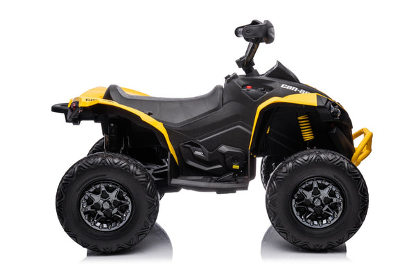 TOUCH TV REMOTE LICENSED CAN-AM RIDE ON EVA TOUCH TV TIRES LEATHER SEAT 4 X 4 WITH PARENTAL REMOTE OR PRESS ON PEDAL AND GO…AGES 2-5