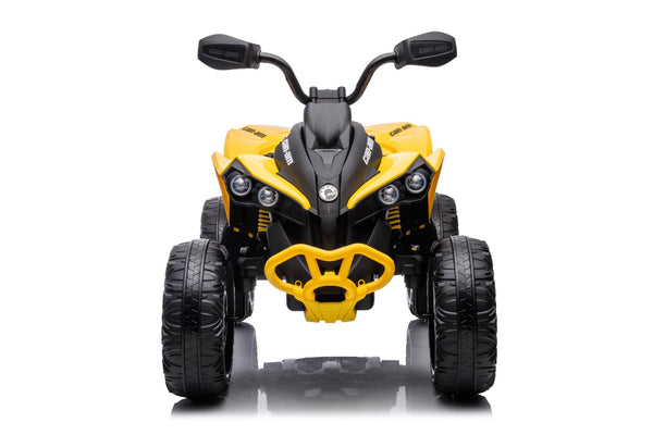 TOUCH TV REMOTE LICENSED CAN-AM RIDE ON EVA TOUCH TV TIRES LEATHER SEAT 4 X 4 WITH PARENTAL REMOTE OR PRESS ON PEDAL AND GO…AGES 2-5