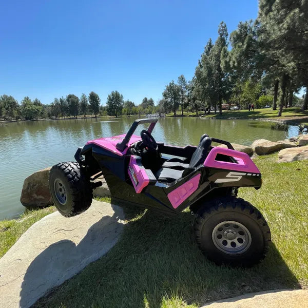 š TOUCH SCREEN BLUETOOTH 24V CLASH BUGGY RIDE ON GIANT UTV TOY ADJUSTABLE SEAT PARENTAL REMOTE RUBBER TIRES 4X4 LETHER SEAT 5 POINT SEAT BELT FAN Store pick up & Save Coupon Code $100 Pickup