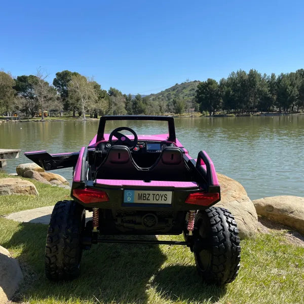 š TOUCH SCREEN BLUETOOTH 24V CLASH BUGGY RIDE ON GIANT UTV TOY ADJUSTABLE SEAT PARENTAL REMOTE RUBBER TIRES 4X4 LETHER SEAT 5 POINT SEAT BELT FAN Store pick up & Save Coupon Code $100 Pickup