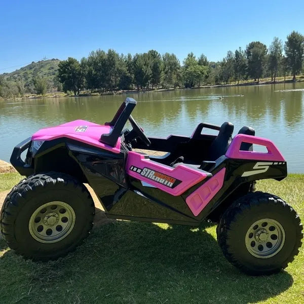š TOUCH SCREEN BLUETOOTH 24V CLASH BUGGY RIDE ON GIANT UTV TOY ADJUSTABLE SEAT PARENTAL REMOTE RUBBER TIRES 4X4 LETHER SEAT 5 POINT SEAT BELT FAN Store pick up & Save Coupon Code $100 Pickup