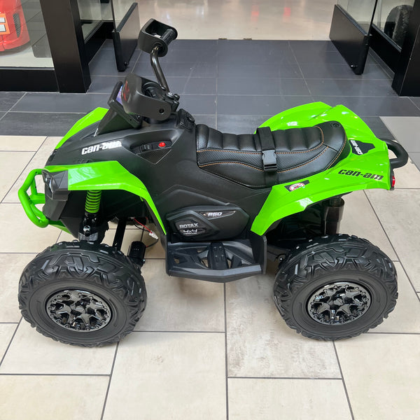 Can am Quad licensed Ride on with remote 4x4 Rubber Tires Leather Seat