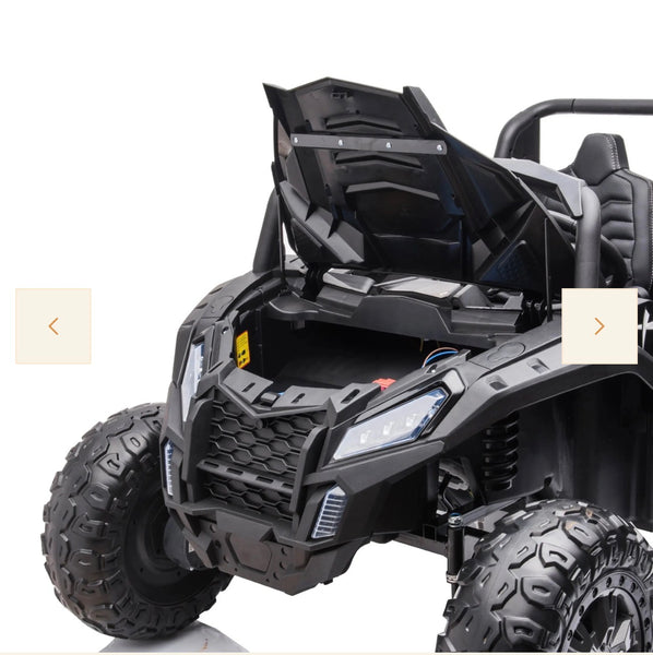 Package of two XXL 2-Seater Electric Ride-On UTV – Tubeless Air Tires, Rear Differential  Brushless Motor in