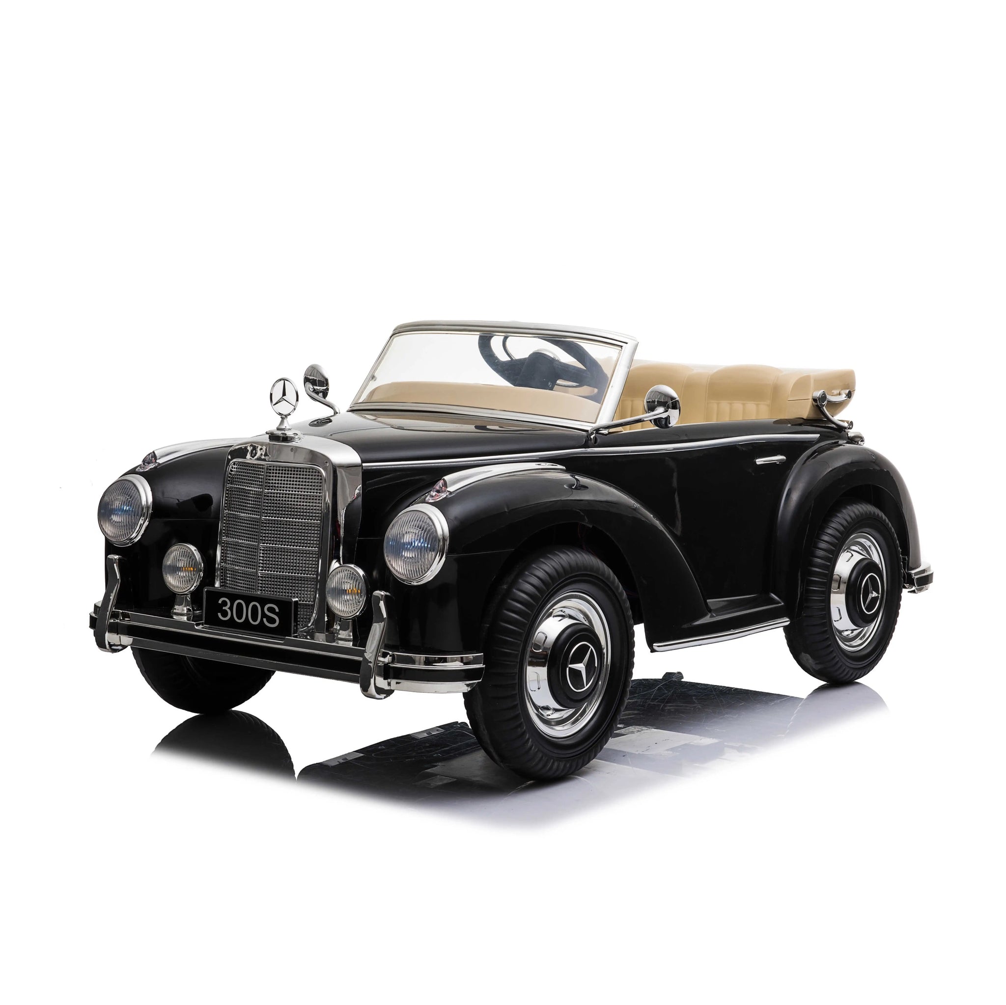 Mercedes-Benz 300S 電動乗用車　クッション付き 💯 Free Shipping LICENSED MERCEDES CLASSIC 300 S UPGRADED 12V 7AH