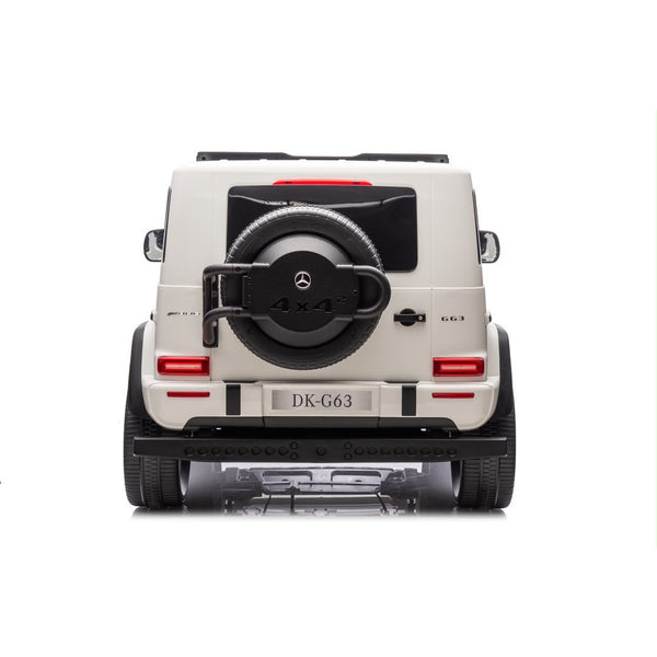 COMING SOON (OCT 25) PRE-ORDER NOW! Mercedes-AMG G63 Kids Ride on SUV 24V 2-Seater with Remote and Detachable Video Screen - White