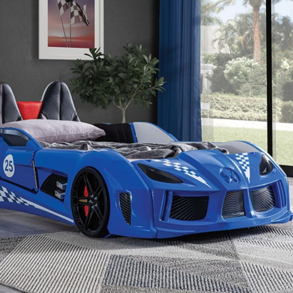 Sport Car Bed Blue Twin Size