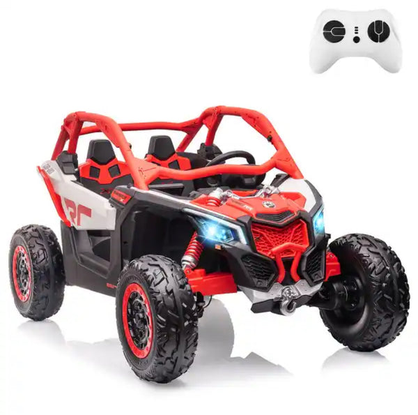 HOT NEW Air Tires 🛞 in Stock Touch  Screen TV 48V 2 Seater Ride on Mp4 UTV , Licensed Can-Am Electric Off-Road Car, 4WD Kids Truck Parental Remote Control, 2 x 24V Batteries, 4 * 200W Motor, 23" Large Seat  Text 7143504838 For info (Copy)