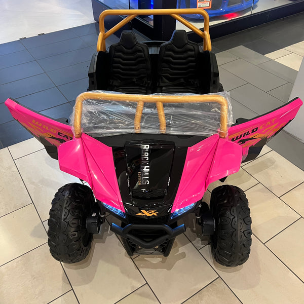 🎁 Free Shipping New Brand Touch TV wild Arctic Cat Ages 1-11 biggest 24V Upgraded 14AH Battery EQUIVALENT TO 2 x 24V BATTERIES Rubber Tires, Razor , Giant Buggy , Leather Seats off road Pink