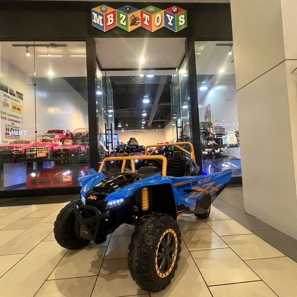 🎁 Free Shipping New Brand Touch TV wild Arctic Cat Ages 1-11 biggest 24V Upgraded 14AH Battery EQUIVALENT TO 2 x 24V BATTERIES Rubber Tires, Razor , Giant Buggy , Leather Seats off road Blue