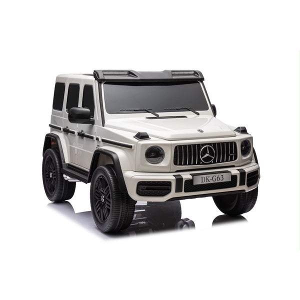 COMING SOON (OCT 25) PRE-ORDER NOW! Mercedes-AMG G63 Kids Ride on SUV 24V 2-Seater with Remote and Detachable Video Screen - White