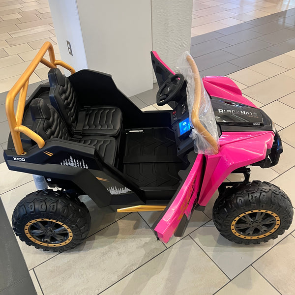 🎁 Free Shipping New Brand Touch TV wild Arctic Cat Ages 1-11 biggest 24V Upgraded 14AH Battery EQUIVALENT TO 2 x 24V BATTERIES Rubber Tires, Razor , Giant Buggy , Leather Seats off road Pink