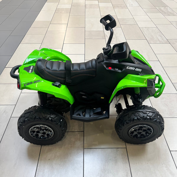 Can am Quad licensed Ride on with remote 4x4 Rubber Tires Leather Seat
