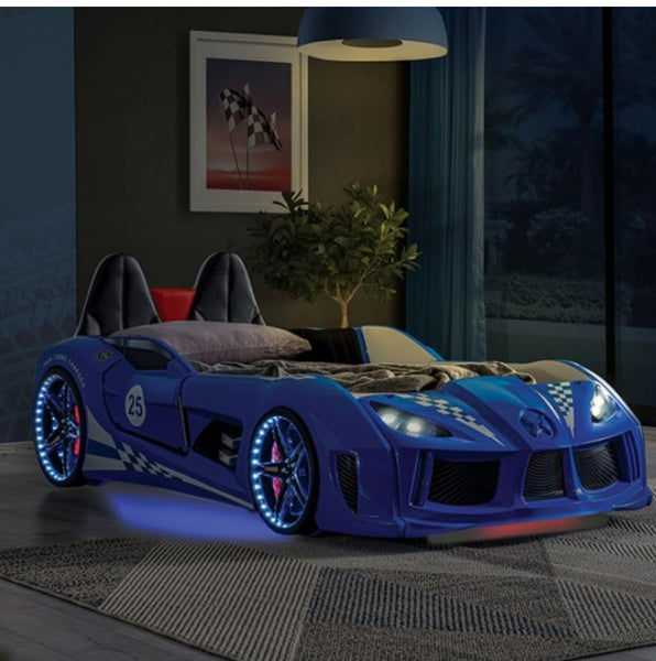 Sport Car Bed Blue Twin Size