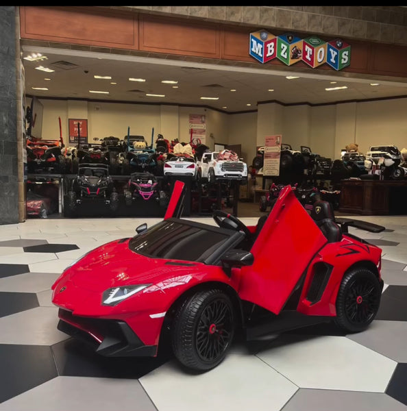 24V Lamborghini Aventador for big kids 2 Seater Ride On Car for Kids EVA Rubber tires with Remote Shipment Included