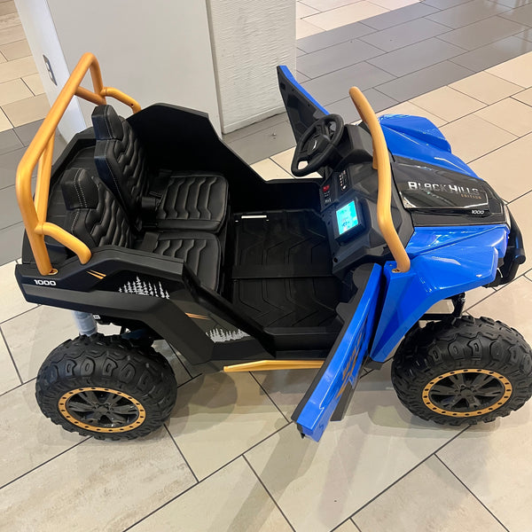 🎁 Free Shipping New Brand Touch TV wild Arctic Cat Ages 1-11 biggest 24V Upgraded 14AH Battery EQUIVALENT TO 2 x 24V BATTERIES Rubber Tires, Razor , Giant Buggy , Leather Seats off road Blue