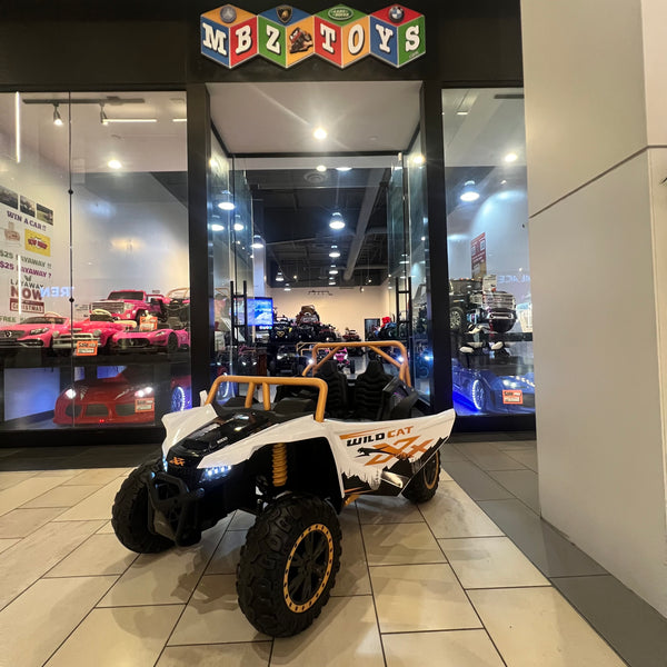 🎁 Free Shipping New Brand Touch TV wild Arctic Cat Ages 1-11 biggest 24V Upgraded 14AH Battery EQUIVALENT TO 2 x 24V BATTERIES Rubber Tires, Razor , Giant Buggy , Leather Seats off road White