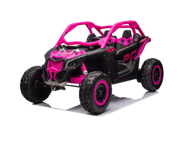 🎁 PRE ORDER DISCOUNT  EXPIRES SOON NOT IN STOCK TILL NOVEMBER 25th FREE ATV COVER  TOUCH SCREEN TV 48V  CAN - AM LICENSED RIDE ON CAN AM GIANT UTV TOY 2x 24v BATTERIES PARENTAL REMOTE RUBBER TIRES 4X4 LETHER SEAT 3 POINT SEAT BELT - PINK  ETA 12/4