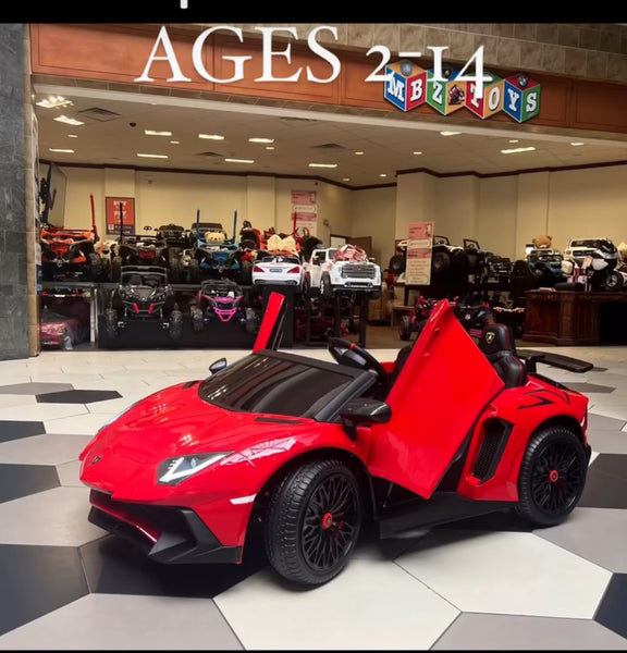 24V Lamborghini Aventador for big kids 2 Seater Ride On Car for Kids EVA Rubber tires with Remote Shipment Included