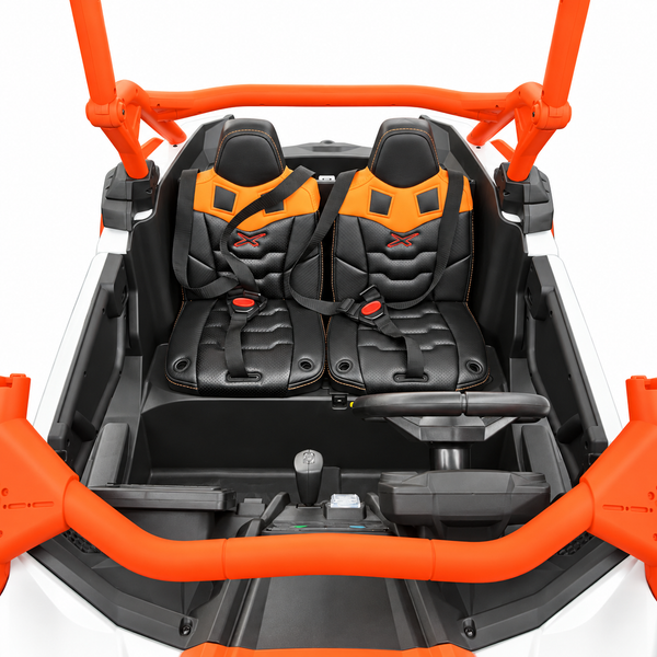 NEW ARRIVAL: Orange Licensed Can-Am 48V Two-Seater Ride-On UTV with Real Air Tires, MP4 Touchscreen, 4WD & Parental Remote
