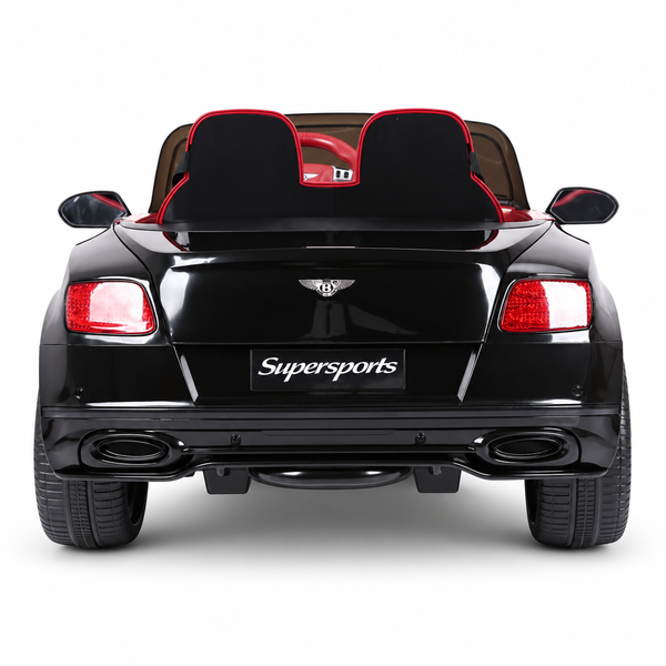 NEW ARRIVAL: Black and Red Bentley Continental Flying SuperSport Remote Control Car for Kids