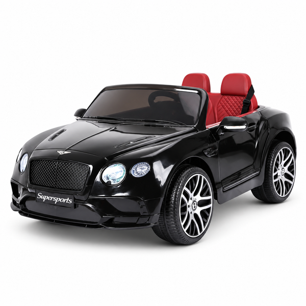 NEW ARRIVAL: Black and Red Bentley Continental Flying SuperSport Remote Control Car for Kids