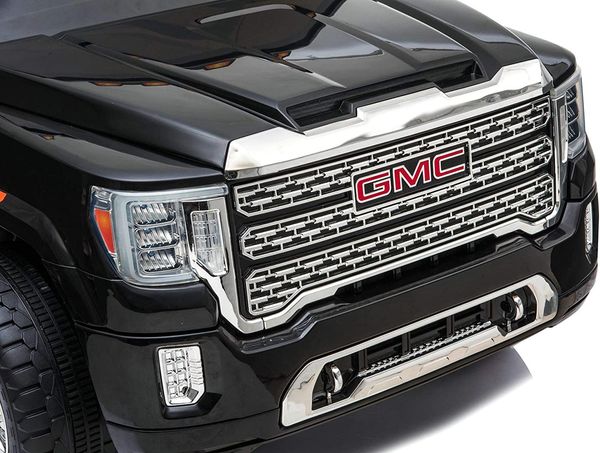 💯 Free Shipping  24V 2x12V TOUCH  TV LICENSED  GMC DENALI 2 SEAT PARENTAL REMOTE 4 MOTORS LEATHER SEAT RUBBER TIRES BLUETOOTH BLACK