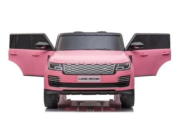 TOUCH  TV LICENSED  RANGE ROVER WITH PARENTAL REMOTE 2 SEAT , 4 MOTORS RUBBER TIRES LEATHER SEAT BLUETOOTH