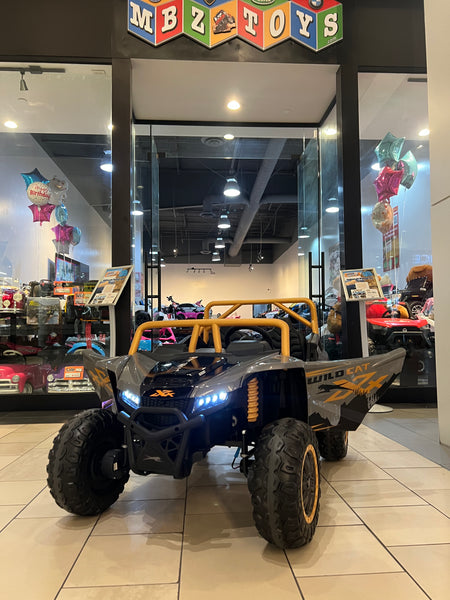 Touch TV Wild Cat 24v 14AH  Massive Battery ages 1-10 Rubber tires 4x 4 200 W motors Leather Seat Pick Up California Text 7143504838