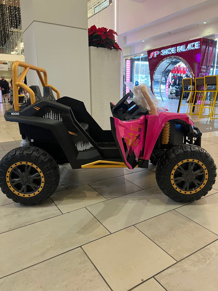 Touch TV Wild Cat 24v 14AH  Massive Battery ages 1-10 Rubber tires 4x 4 200 W motors Leather Seat Pick Up discount text 7143504838