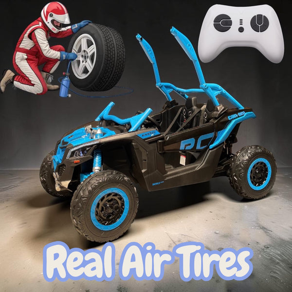 HOT NEW Air Tires 🛞 in Stock Touch  Screen TV 48V 2 Seater Ride on Mp4 UTV , Licensed Can-Am Electric Off-Road Car, 4WD Kids Truck Parental Remote Control, 2 x 24V Batteries, 4 * 200W Motor, 23" Large Seat  Text 7143504838 For info