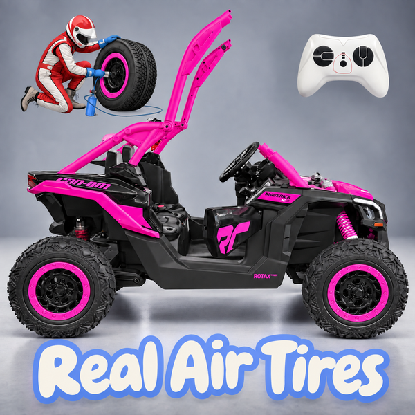 NEW CAN-AM MAVERICK AIR TIRE🛞 PRE ORDER Touch  Screen TV 48V 2 Seater Ride on Mp4 UTV , Licensed Can-Am Electric Off-Road Car, 4WD Kids Truck Parental Remote Control, 2 x 24V Batteries, 4 * 200W Motor, 23" Large Seat  Text 7143504838 For info