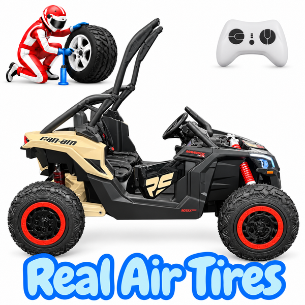 NEW Air Tires Free Shipping  Oct 25th Pre order Touch  Screen TV 48V 2 Seater Ride on Mp4 UTV , Licensed Can-Am Electric Off-Road Car, 4WD Kids Truck Parental Remote Control, 2 x 24V Batteries, 4 * 200W Motor, 23" OctText Alex for pick up discounts @ Cal