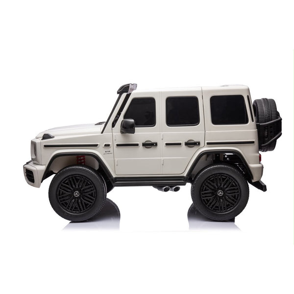 COMING SOON (OCT 25) PRE-ORDER NOW! Mercedes-AMG G63 Kids Ride on SUV 24V 2-Seater with Remote and Detachable Video Screen - White