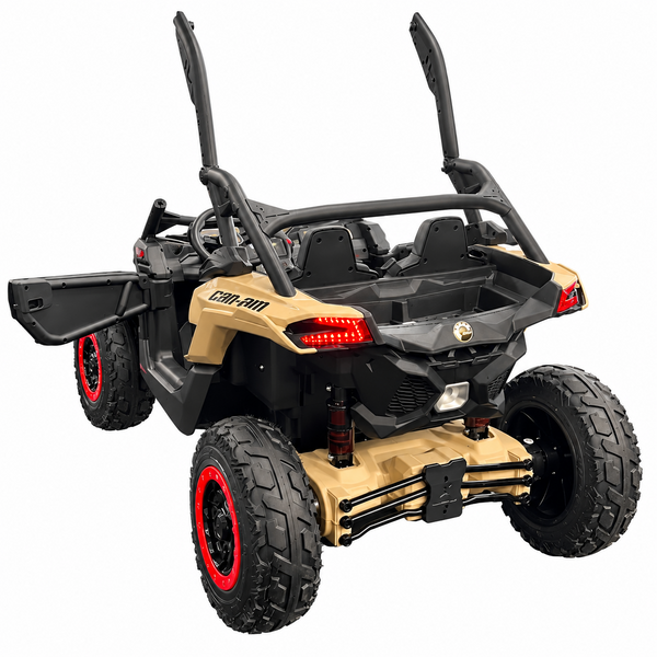NEW Air Tires Free Shipping  Oct 25th Pre order Touch  Screen TV 48V 2 Seater Ride on Mp4 UTV , Licensed Can-Am Electric Off-Road Car, 4WD Kids Truck Parental Remote Control, 2 x 24V Batteries, 4 * 200W Motor, 23" OctText Alex for pick up discounts @ Cal