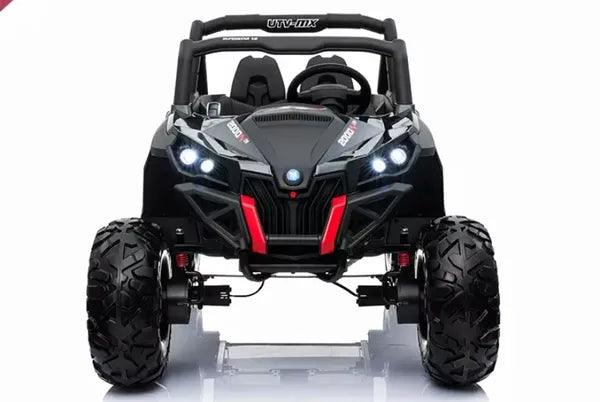 TOUCH TV 24V 2x12V BATTERIES UTV RIDE ON WITH TOUCH TV RUBBER TIRES LEATHER SEAT